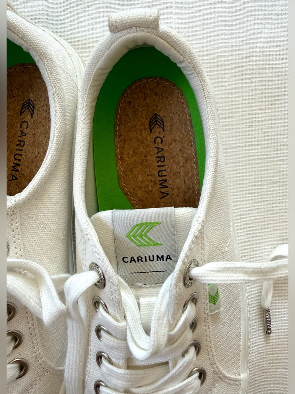 Cariuma OCA Low Off-White Canvas Sneakers | Sustainable Organic Cotton Shoes - Picture 5 of 11